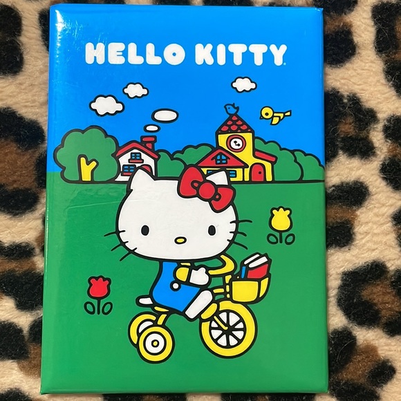 2020 HELLO KITTY Fridge Magnet 💙 Riding Bicycle Cute Cartoon Kawaii Sky Cloud - Picture 11 of 11